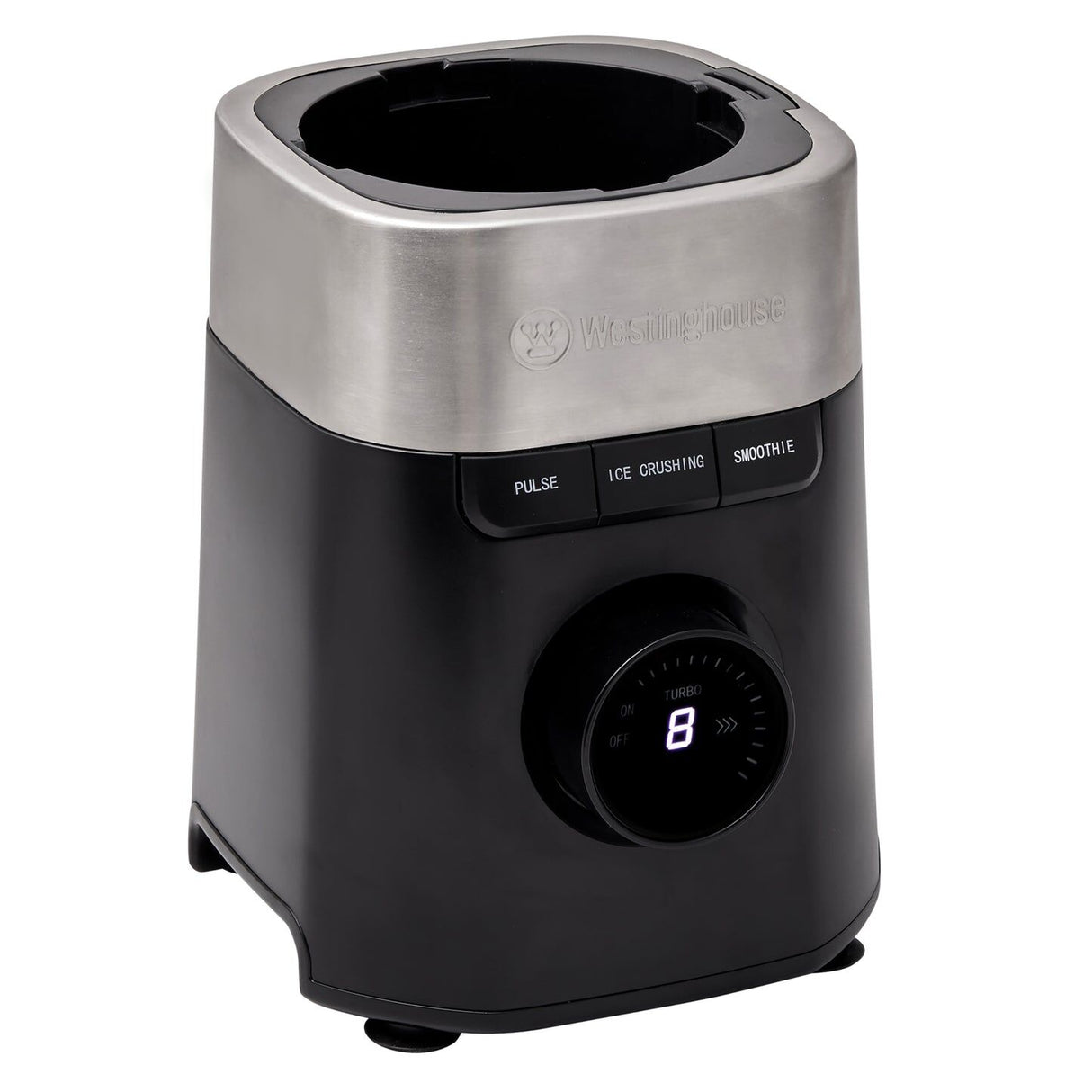 Westinghouse 900W Digital Display 1.5L Glass Jug Blender with Hex Blade WHBL04K