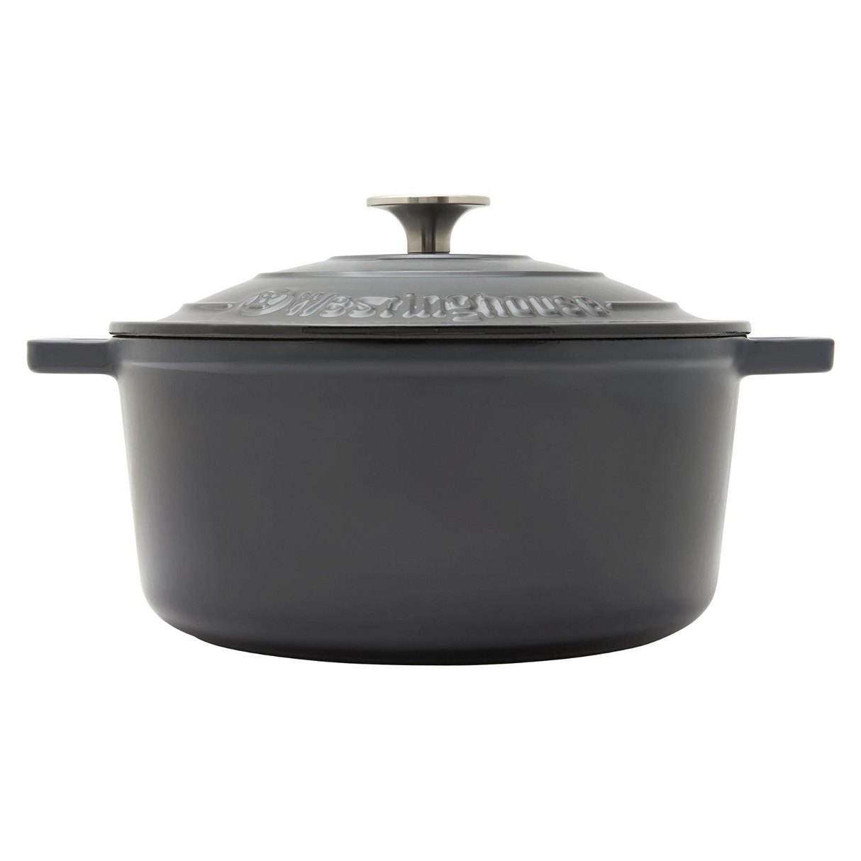 Westinghouse 5L 25cm Round Cast Iron Pot Casserole in Ombre Grey