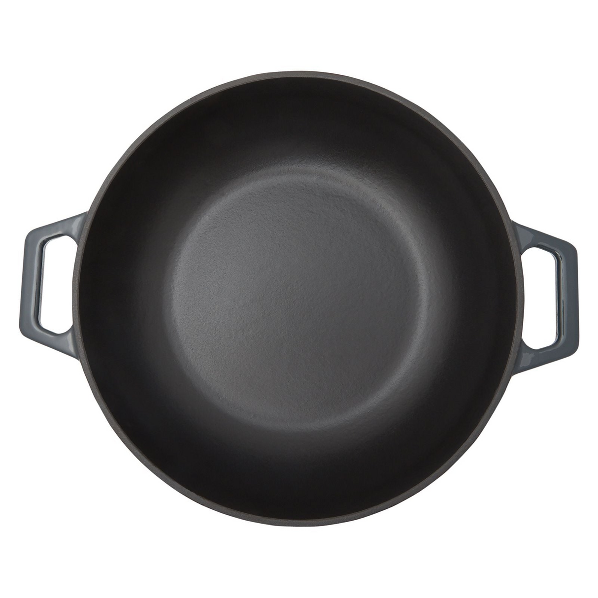 Westinghouse 4L 30cm Oval Cast Iron Pot Casserole in Shallow Grey