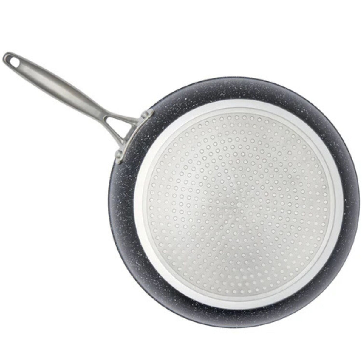 2pc Westinghouse 24cm/28cm Frypan Set Multi-Layer Non-Stick Home Cooking Black