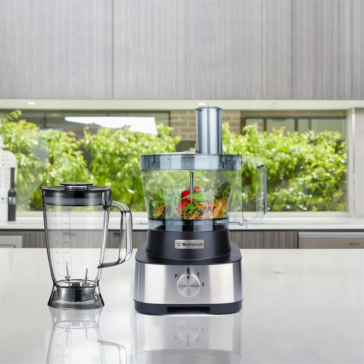 Westinghouse WHFPR01SS XL 3.5L Food Processor Black/Stainless Steel 1000W