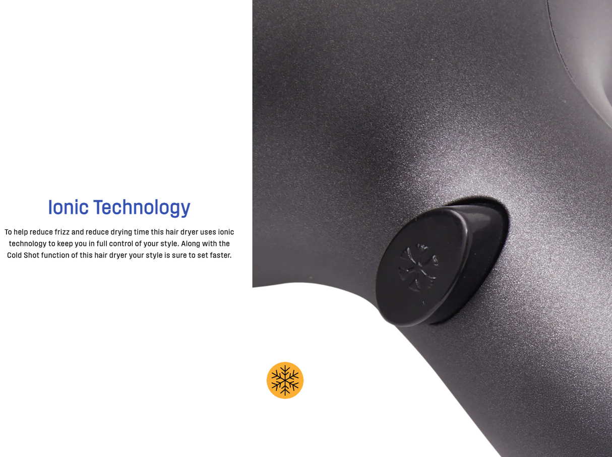 Westinghouse 2400W Ionic Anti-Frizz Hair Dryer with Cold Shot - WHHD01G