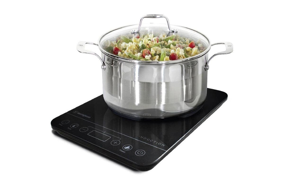 Westinghouse Electric 2000W Slimline Portable with LED Display Induction Cooktop - WHIC01K