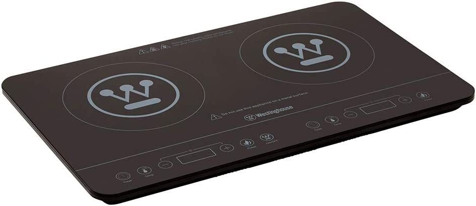 Westinghouse 2400W Twin Induction Touchscreen Cooktop / Hot plate - Black - WHIC02K