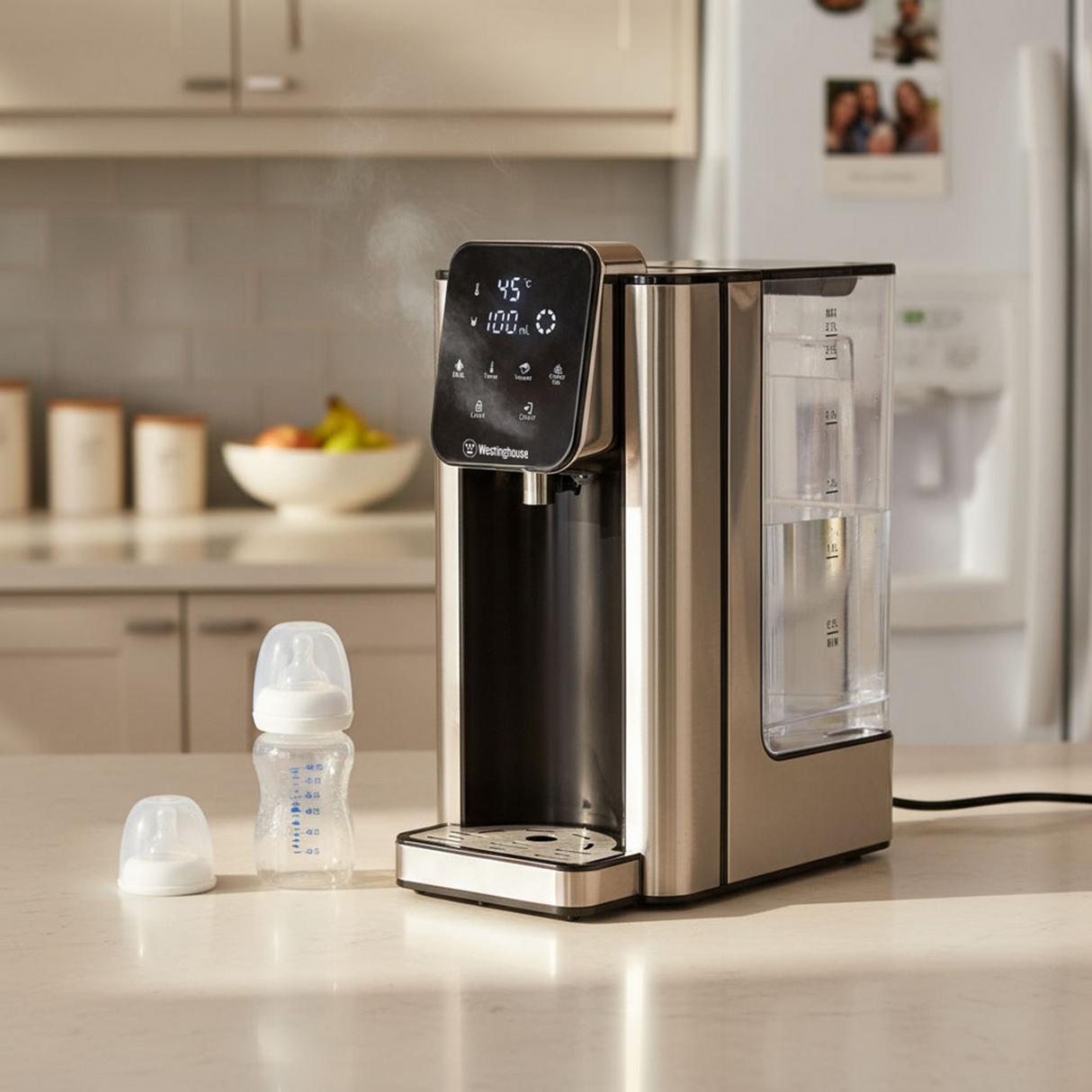 Westinghouse Instant Hot Water Dispenser 2.7L Removable Jug Stainless Steel