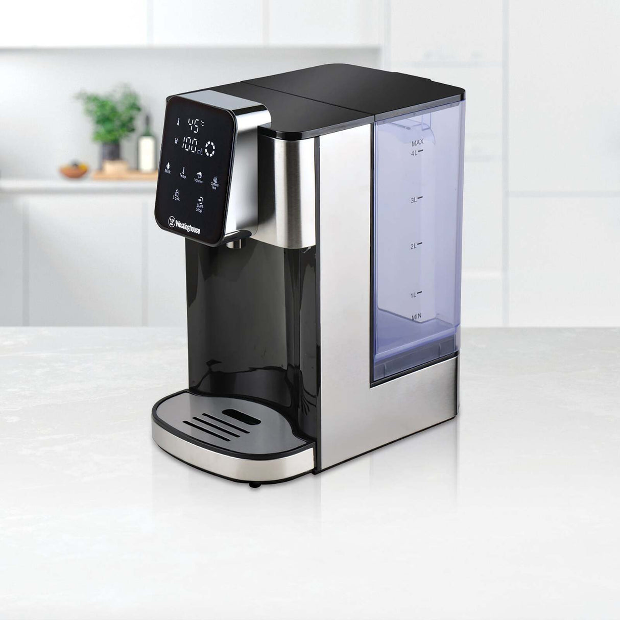 Westinghouse 4L Instant Hot Water Dispenser - Stainless Steel w Removable Tank - WHIHWD04SS