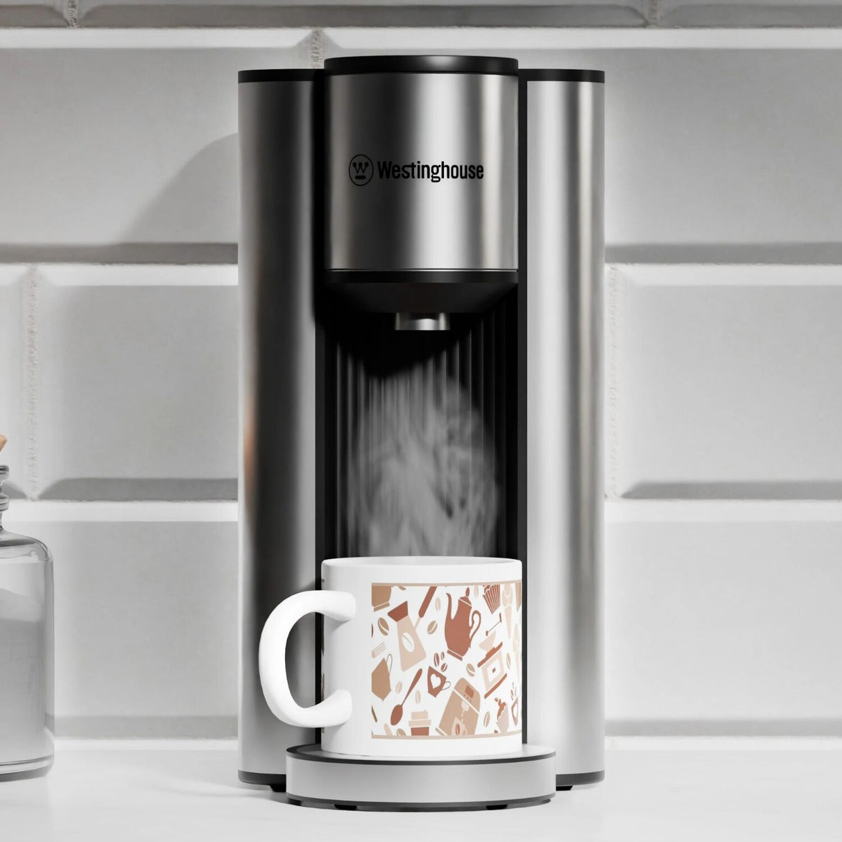 Westinghouse Instant Hot Water Dispenser 2.3L Removable Jug Stainless Steel (WHIHWD06SS)