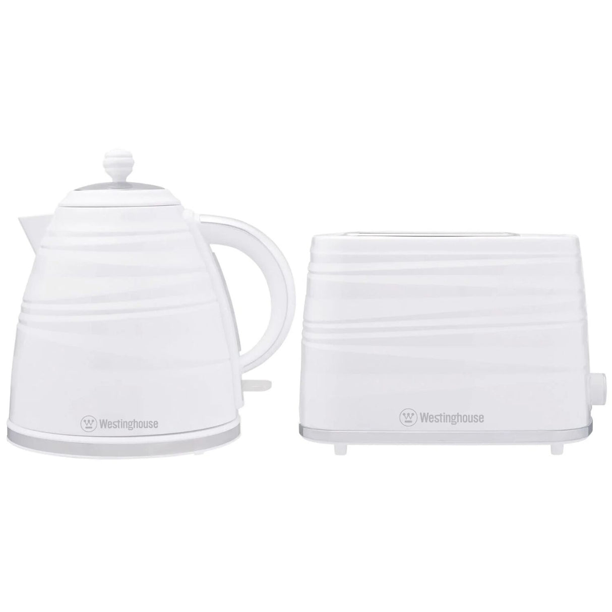 Westinghouse 1.7L Kettle & Toaster Set - White (WHKTPK07W)