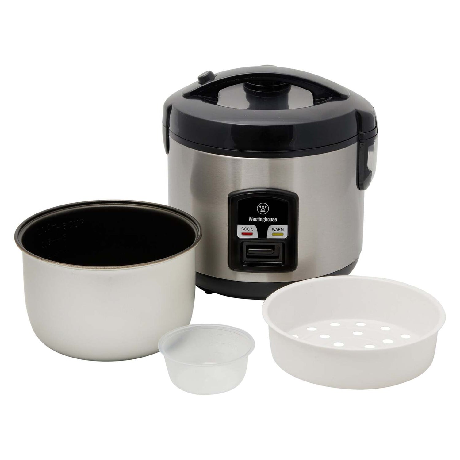 Westinghouse 6 Cup Rice Cooker Stainless Steel 400W - WHRC04SS