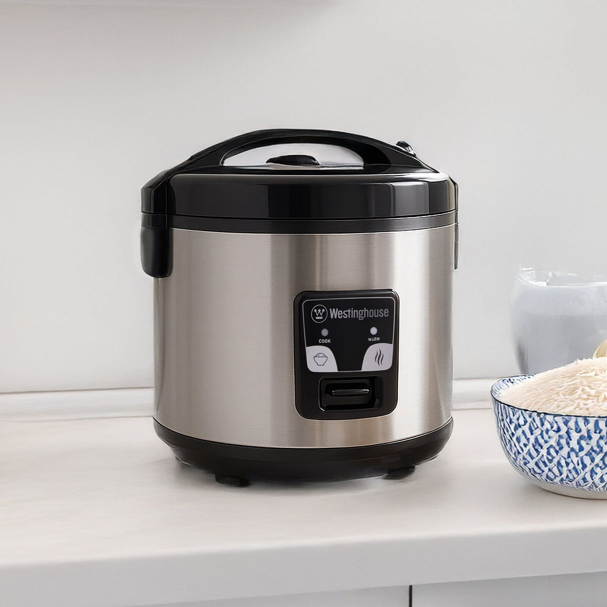 Westinghouse 10 Cup Rice Cooker 700W Keep Warm Function (WHRC05SS)