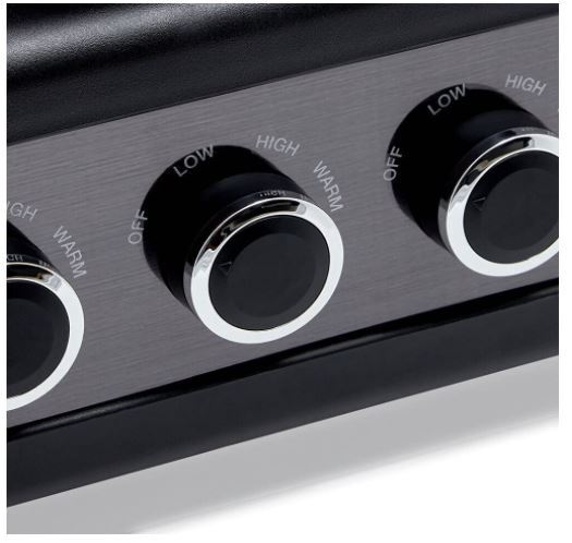 Westinghouse 3-Pot 2.5L Slow Cooker Stainless Steel Pot Cookware w/Lid/Spoon - Black - WHSC07KS