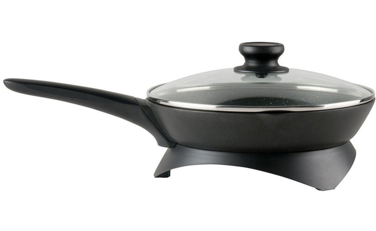 Westinghouse Electric Non-Stick Skillet Pan 26cm Black w Pouring Spout - WHSK01K
