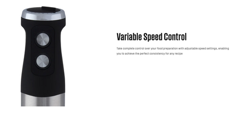 Westinghouse Stainless Steel Handheld Stick Mixer 800W Speed Control - WHSM02SS