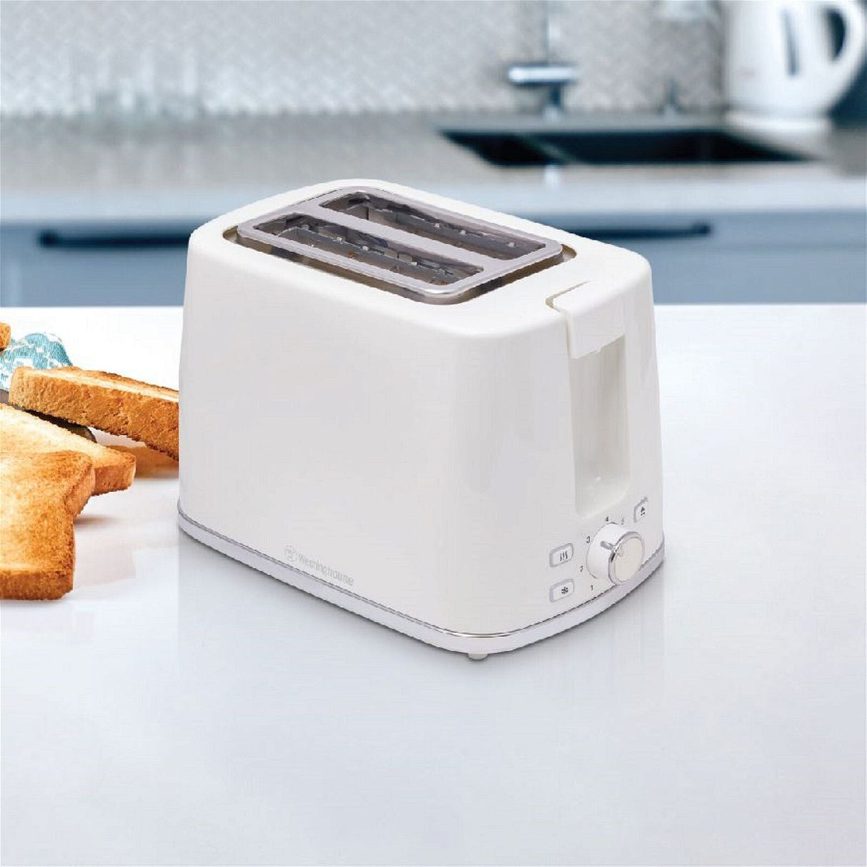 Westinghouse 2-Slice Toaster in White (WHTS2S12W)
