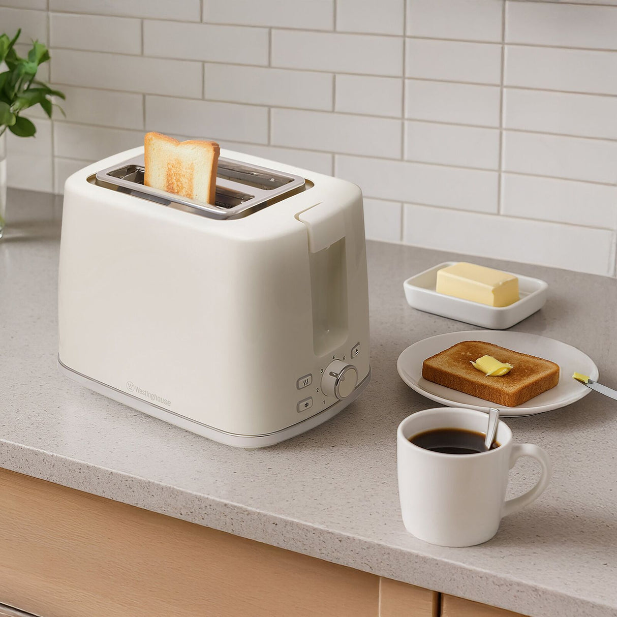 Westinghouse 2-Slice Toaster in White (WHTS2S12W)