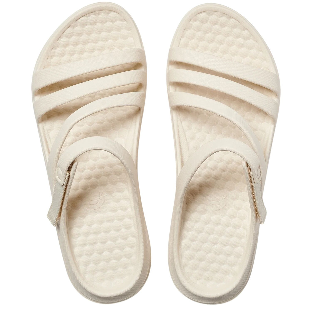 Joybees Womens Lakeshore Swiftwater Sandals Flip Flops Thongs in Solid Bone