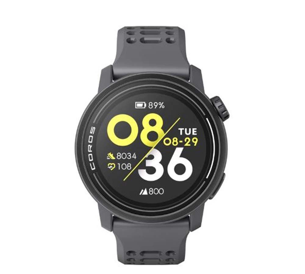 Coros Pace 3 GPS Sport Watch in Black with Silicone Band