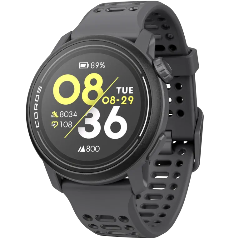 Coros Pace 3 GPS Sport Watch in Black with Silicone Band