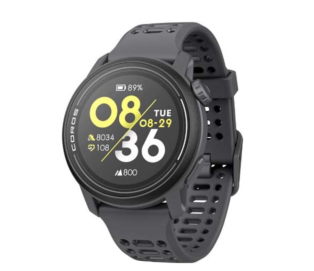 Coros Pace 3 GPS Sport Watch in Black with Silicone Band