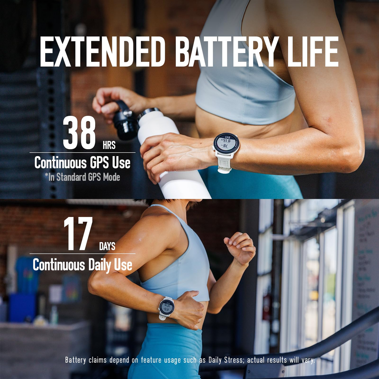 Coros Pace 3 GPS Sport Watch in Chalk with Silicone Band