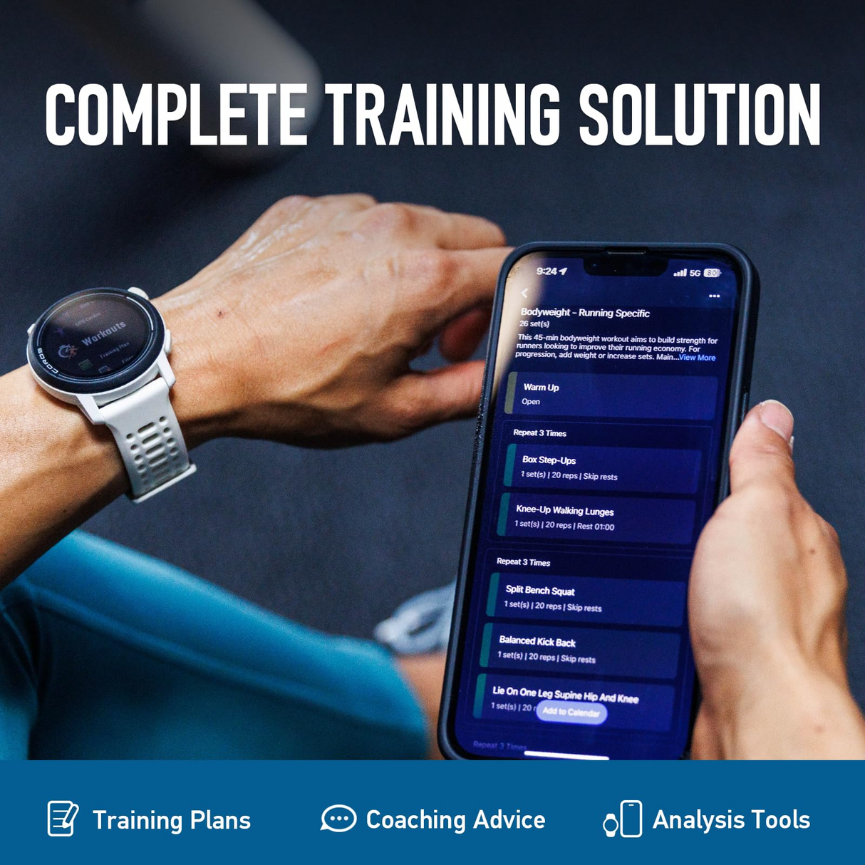 Coros Pace 3 GPS Sport Watch in Chalk with Silicone Band