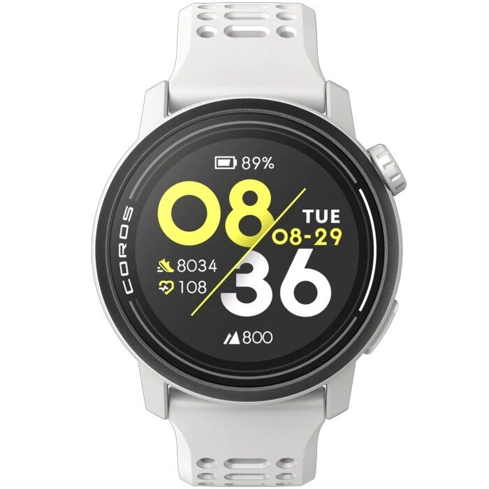Coros Pace 3 GPS Sport Watch in White with Silicone Band