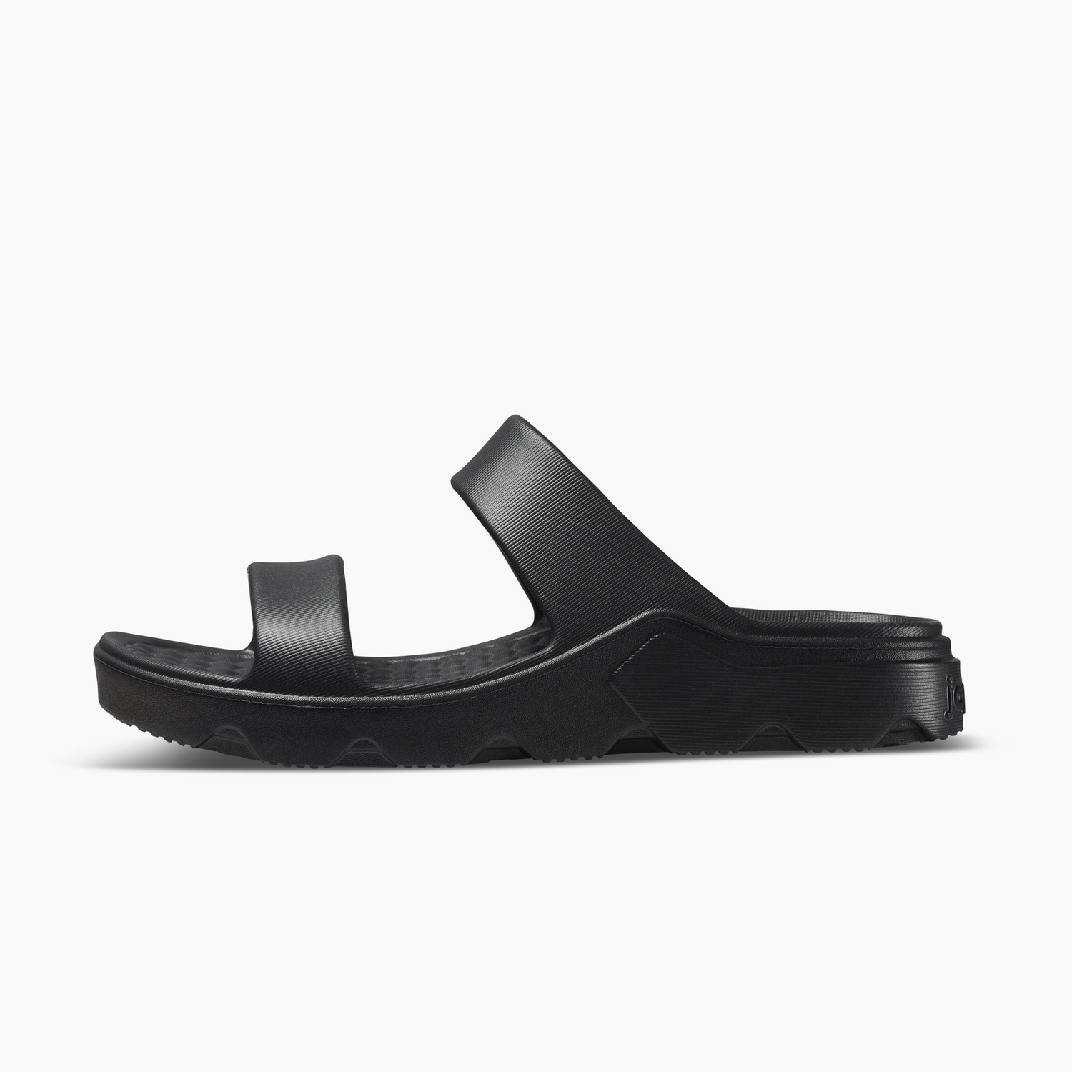 Joybees Womens Riviera Sandals Slip On Summer Shoes Block Soft in Solid Black