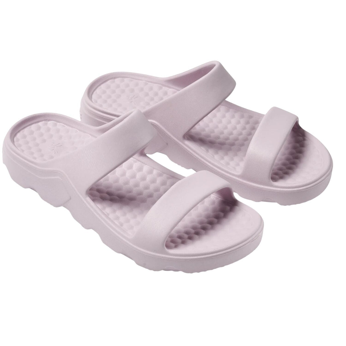 Joybees Womens Riviera Sandal Lightweight Slip-On Comfort Lug Sole in Misted Mauve