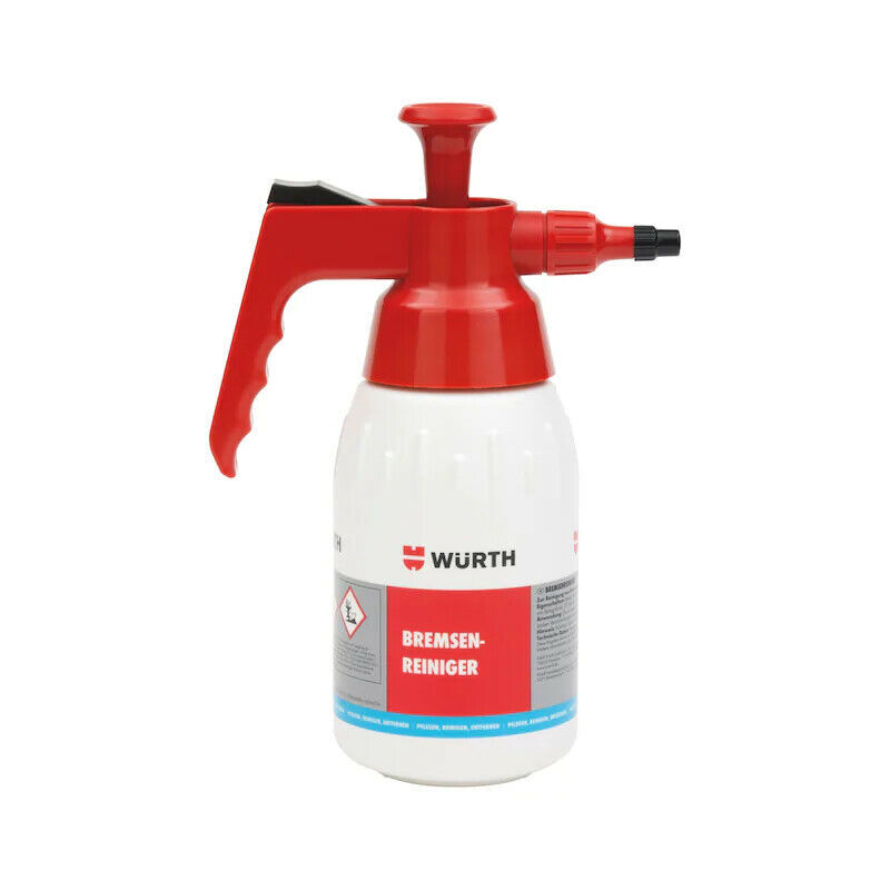 Würth Brake Cleaner Sprayer Kit – 1L Pump Bottle, Brass Spray Lances & Viton Seal Set