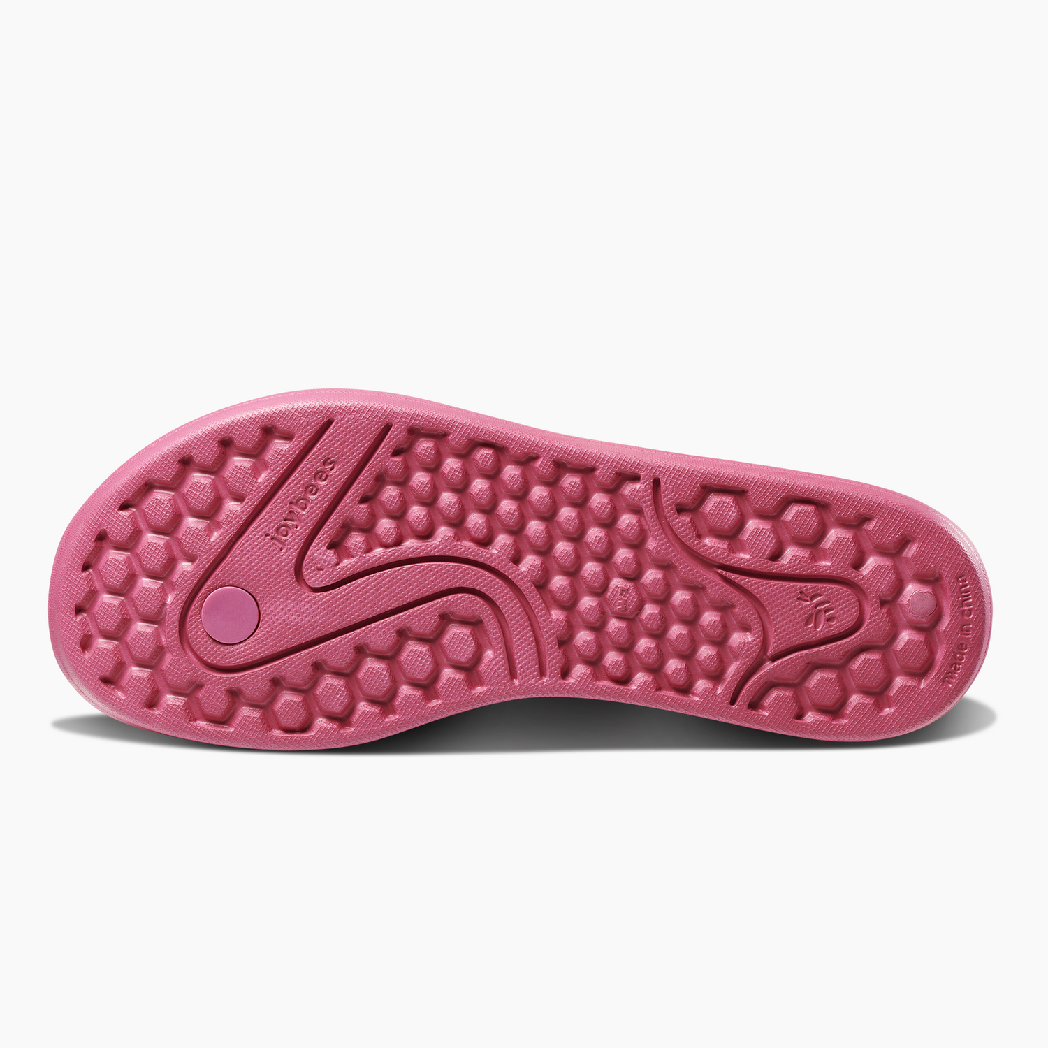 Joybees Womens Varsity Flip Flops Thongs Summer Sandals in Solid Beetroot