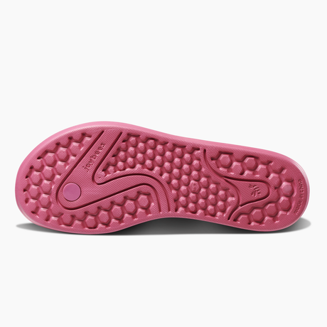 Joybees Womens Varsity Flip Flops Thongs Summer Sandals in Solid Beetroot