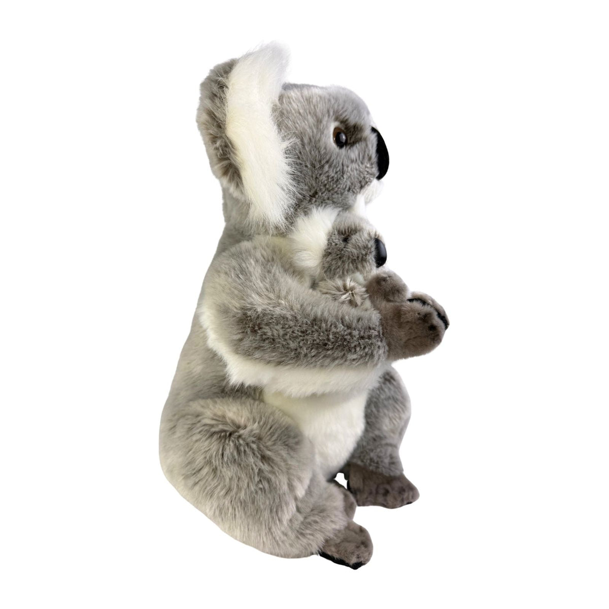 Bocchetta Willow 38cm Koala with Baby Plush Toy - Grey (Australian Stuffed Animal Souvenir Gift)
