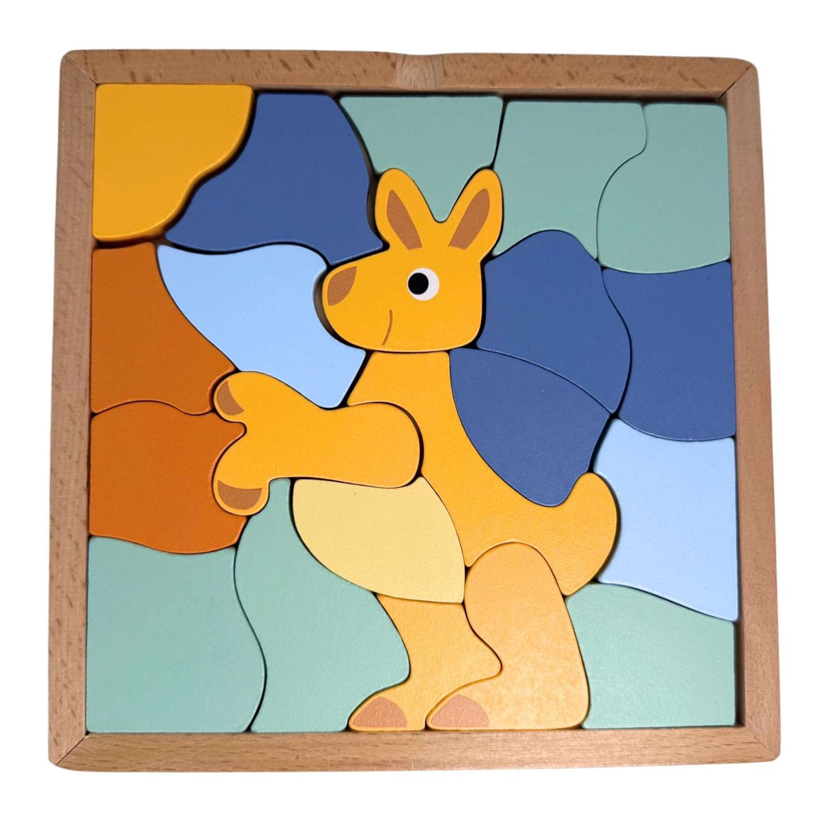 Bocchetta Kangaroo Wooden Block Puzzle (Toddler Jigsaw 18 Months+)
