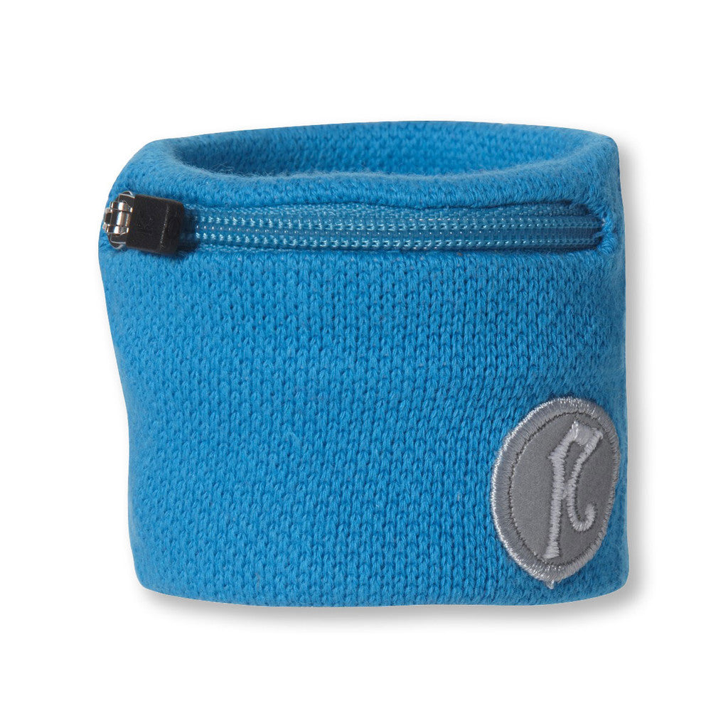 Fly Active Mini Wristpocket Zip Wrist Wallet - 10 Colours (Running Key/Card Holder) - BLUE
