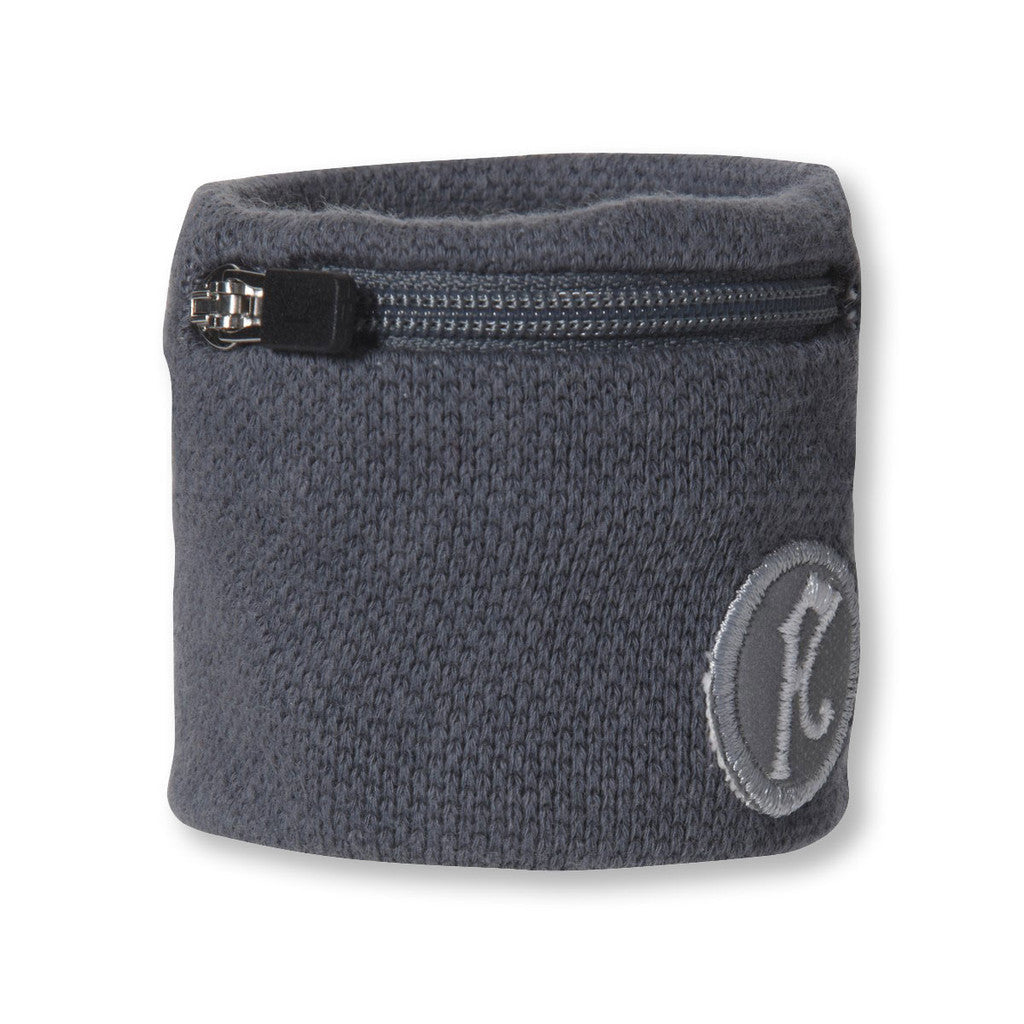 Fly Active Mini Wristpocket Zip Wrist Wallet - 10 Colours (Running Key/Card Holder) - GREY