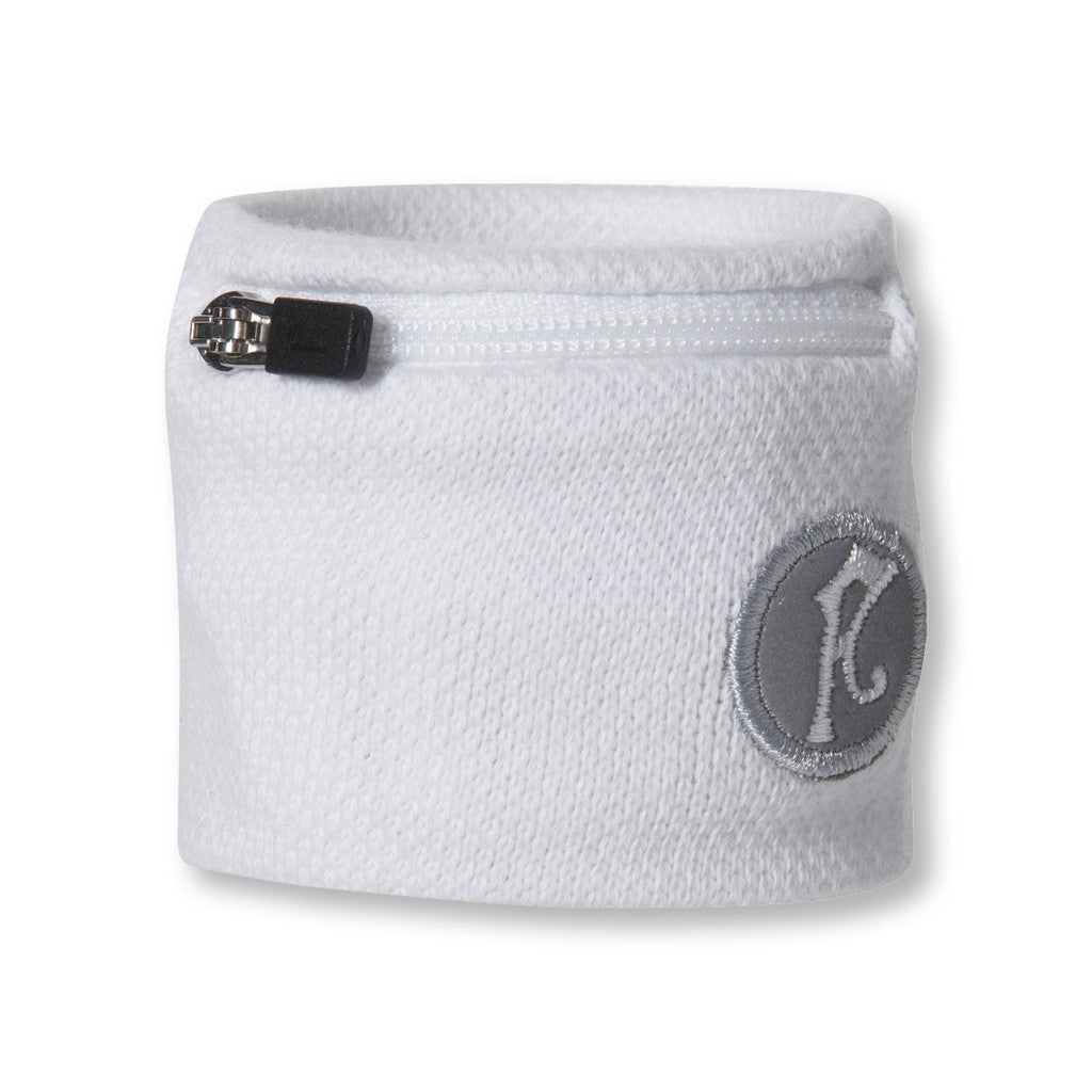 Fly Active Mini Wristpocket Zip Wrist Wallet - 10 Colours (Running Key/Card Holder) - WHITE