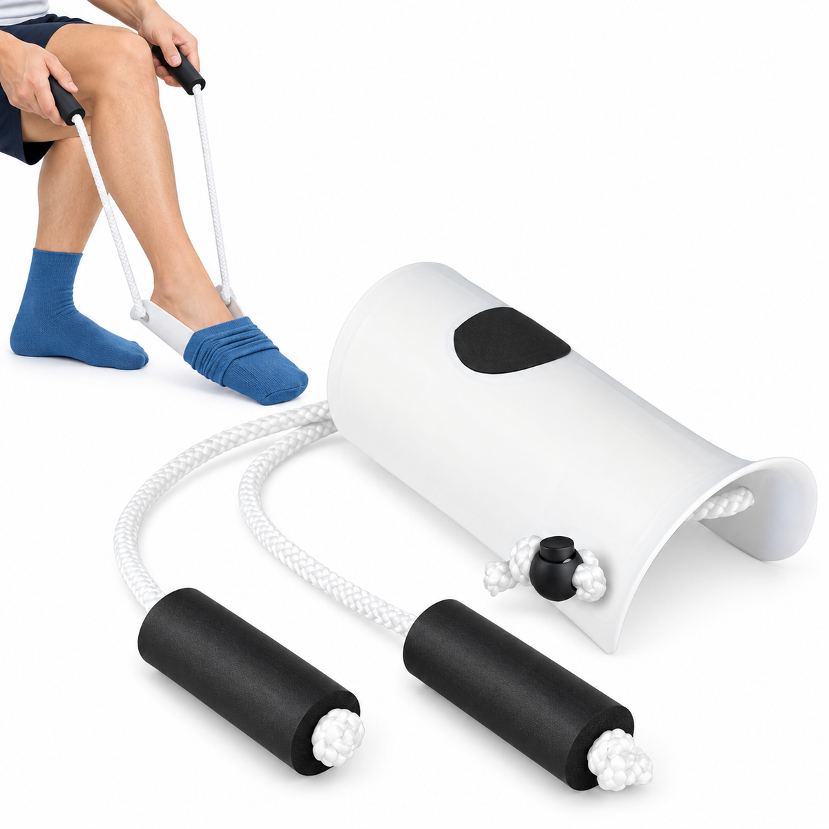 Sock Mobility Aid Assist Helper Puller Easy On & Off Stocking Slider Pulling Device