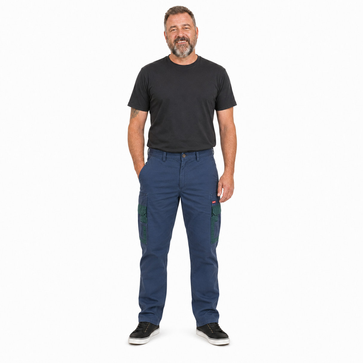 Hard Yakka Legends Mens Cotton Drill Cargo Work Pants (Y02900) - Garden Green