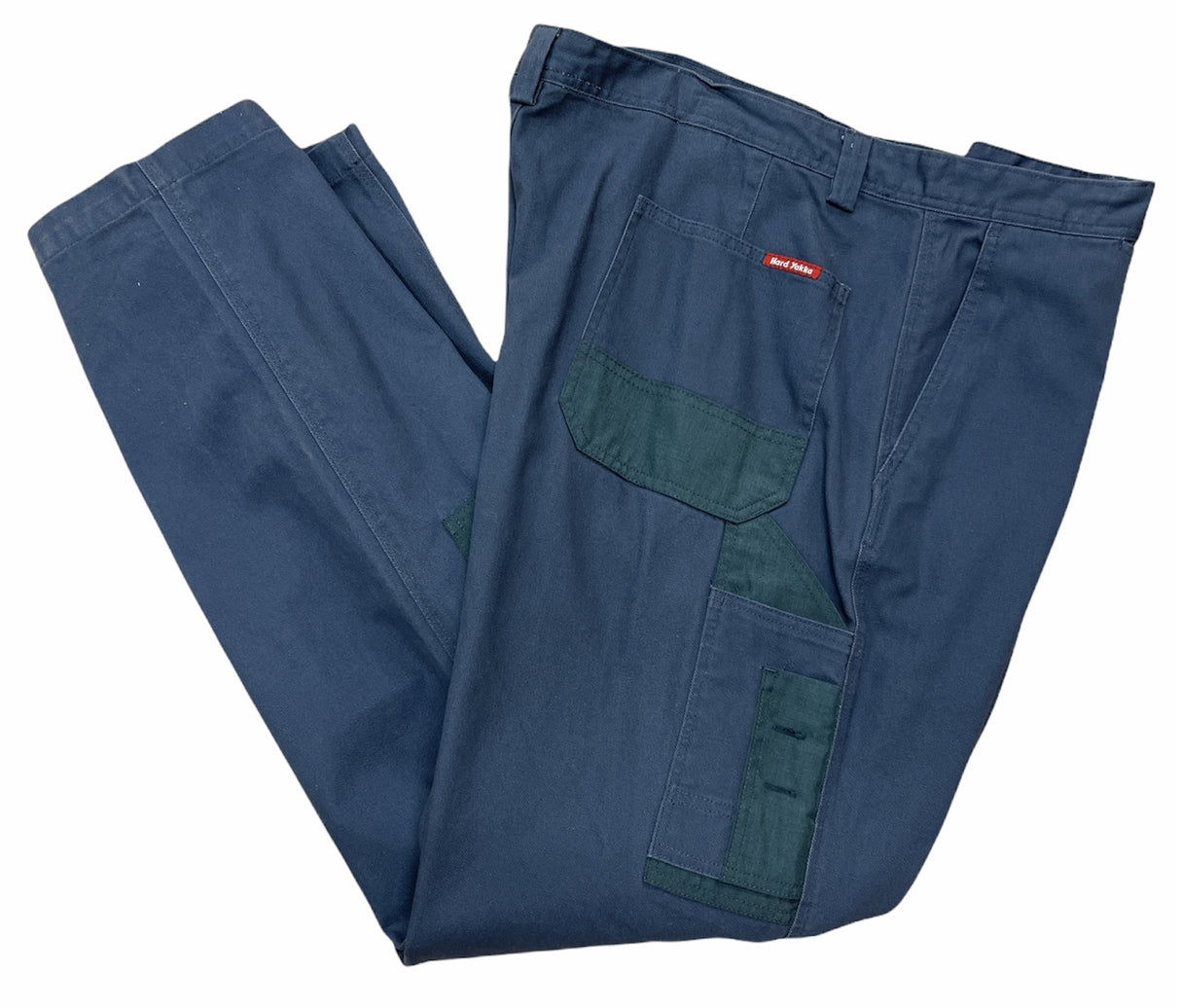 HARD YAKKA Legends Work Cargo Pants Cotton Drill Utility Pockets Trousers Y02900 - Garden Green (518)