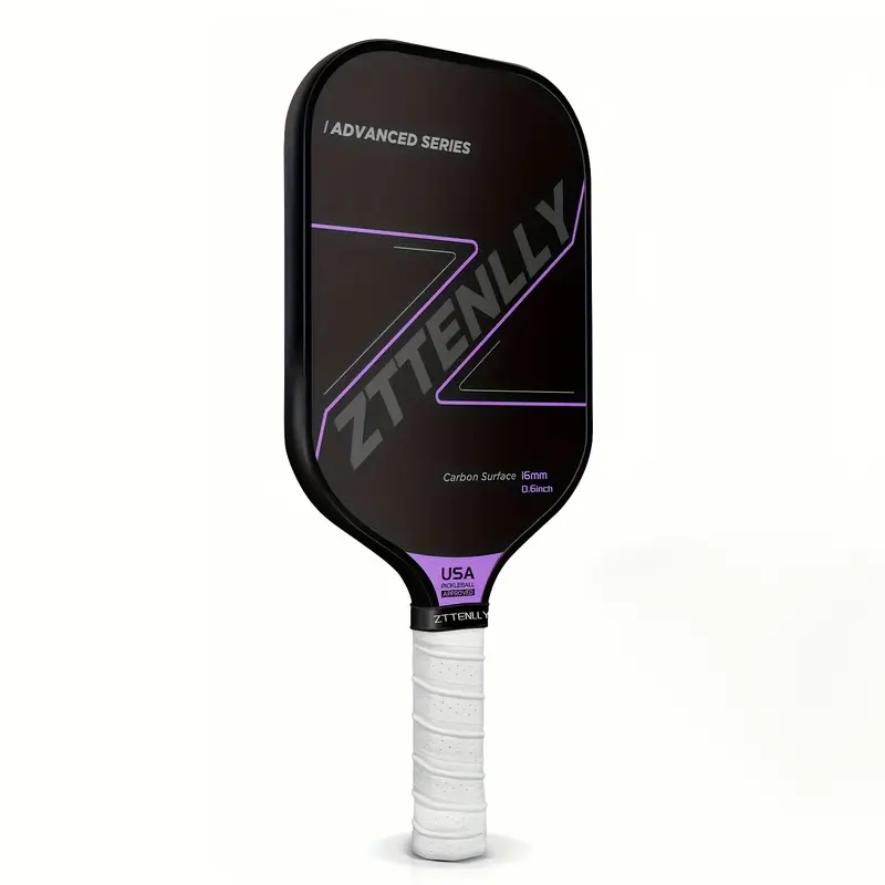 T300 Graphite Carbon Fiber Pickleball Paddles Pickle Ball Racket Racquet - Purple