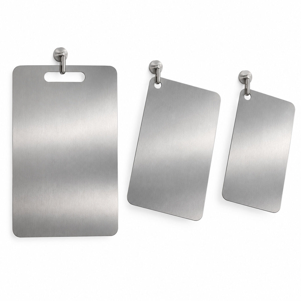 3x Stainless Titanium Steel Anti-Bacterial Mildew-Proof Cutting Chopping Boards