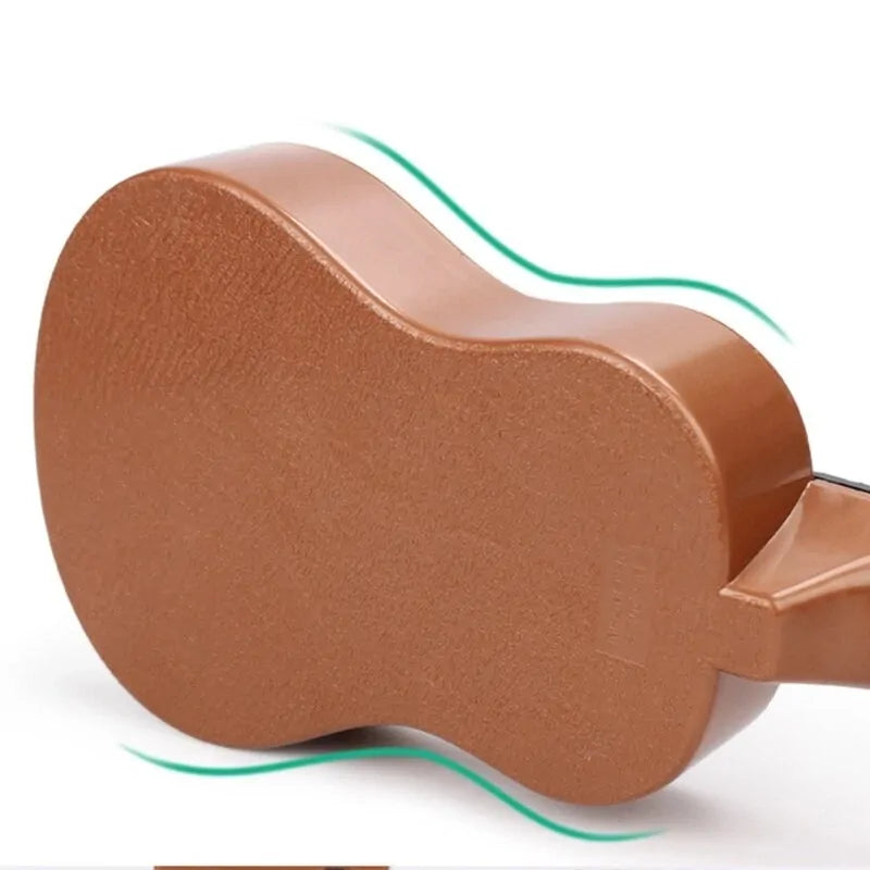 Playable Childrens 44cm Ukulele Toy Guitar w/ Nylon Strings for Beginners