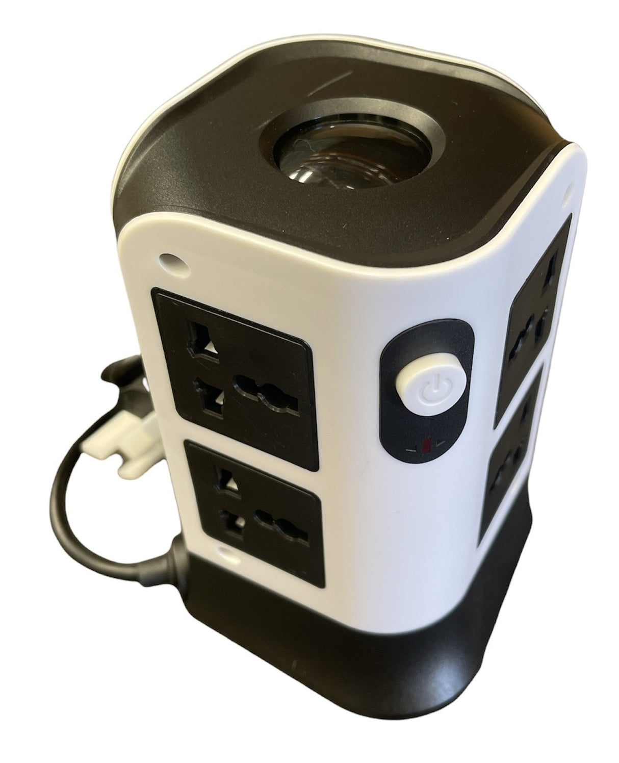 Universal Plug Vertical Power Stacker Board with 8 Plugs Extension Socket