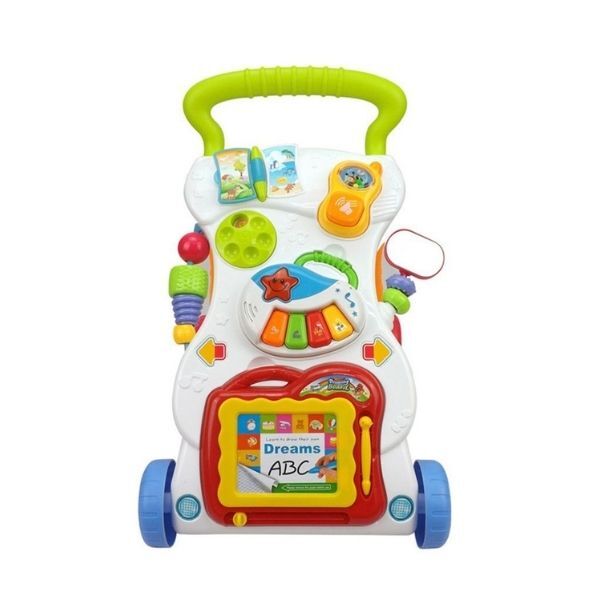 First Step Walker Baby Push Toddler Toys Activity Centre Music Kids Balance