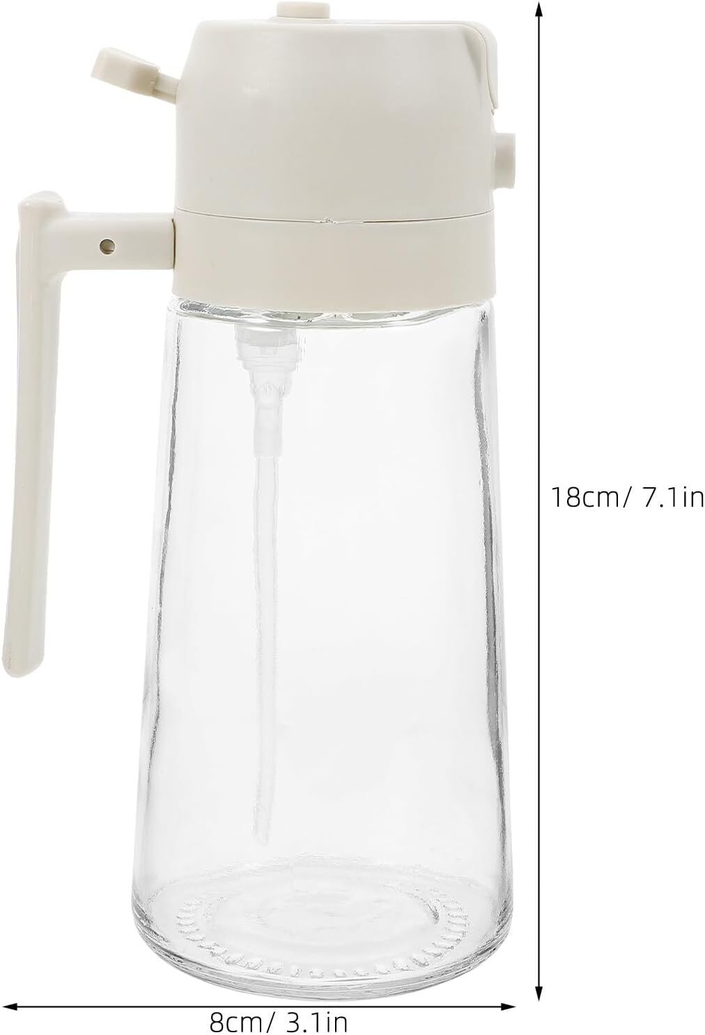 500ml Glass Olive Oil Sprayer Bottle in Assorted Colours