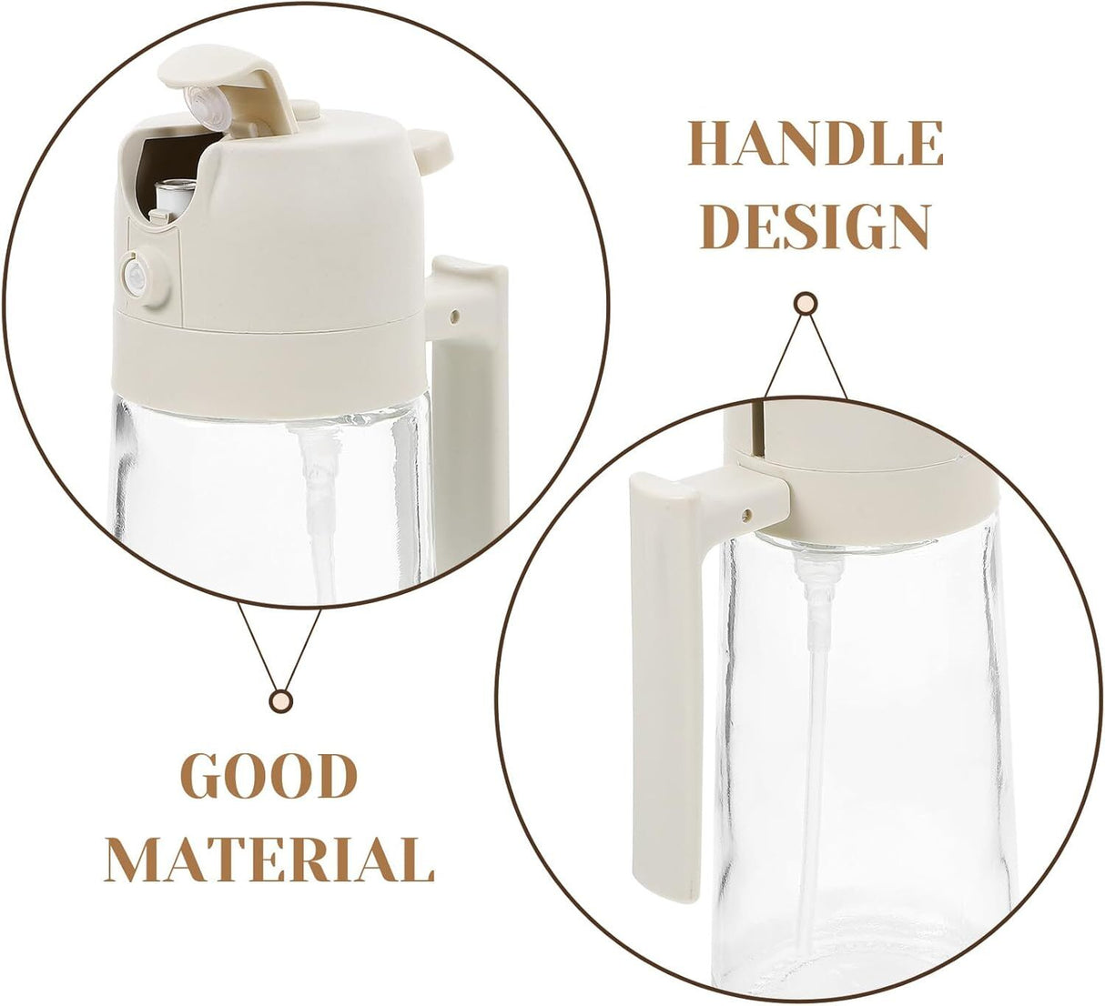 500ml Glass Olive Oil Sprayer Bottle in Assorted Colours