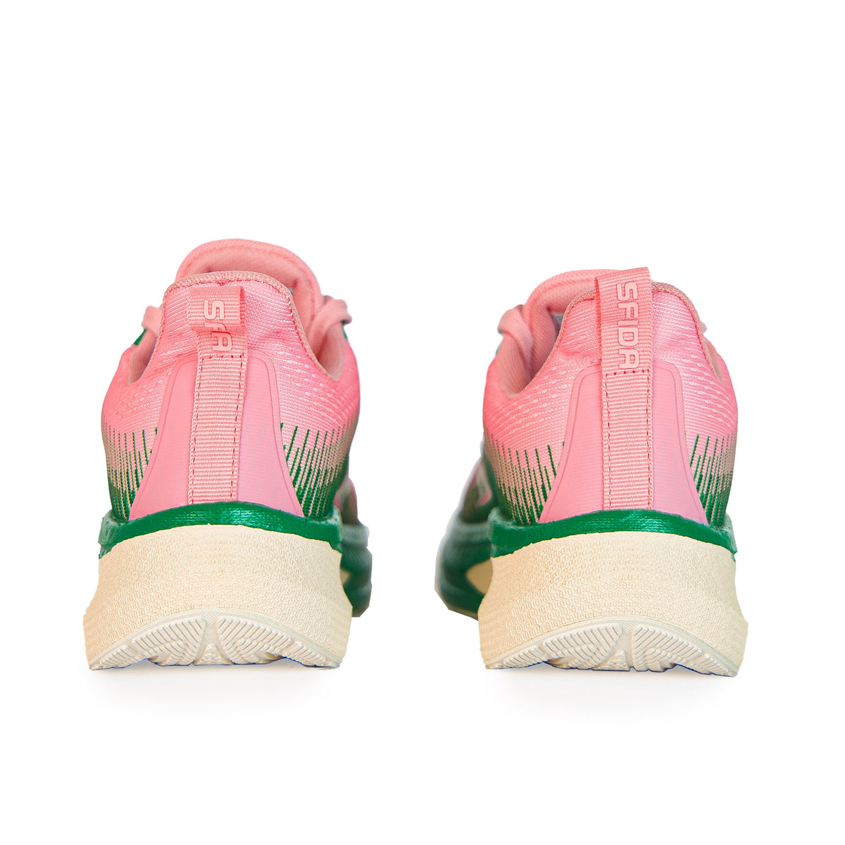 Sfida Zephyr Womens Performance Runners - Blush/Green (Running Shoes/Sneakers)
