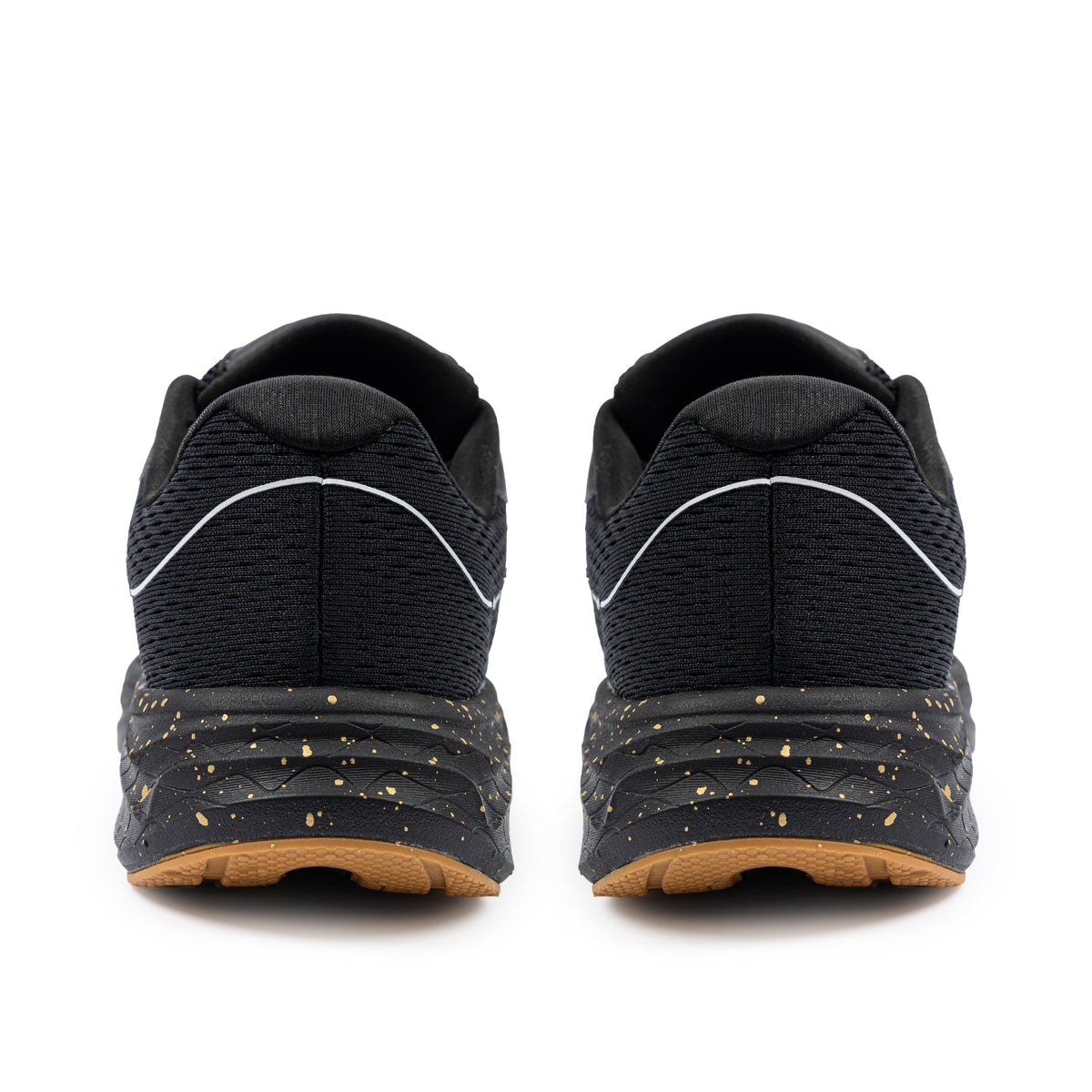 Sfida Zyric Boys Lace Up Runners - Black/Gold (Kids Sneakers/Shoes)