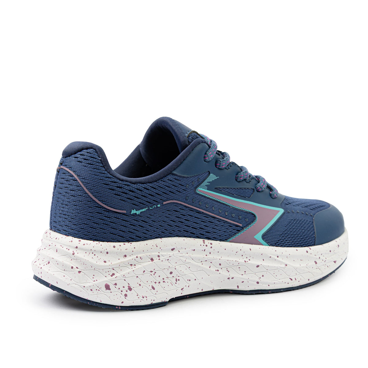 Sfida Zyric Girls Lace Up Runners - Navy/Purple (Kids Sneakers/Shoes)
