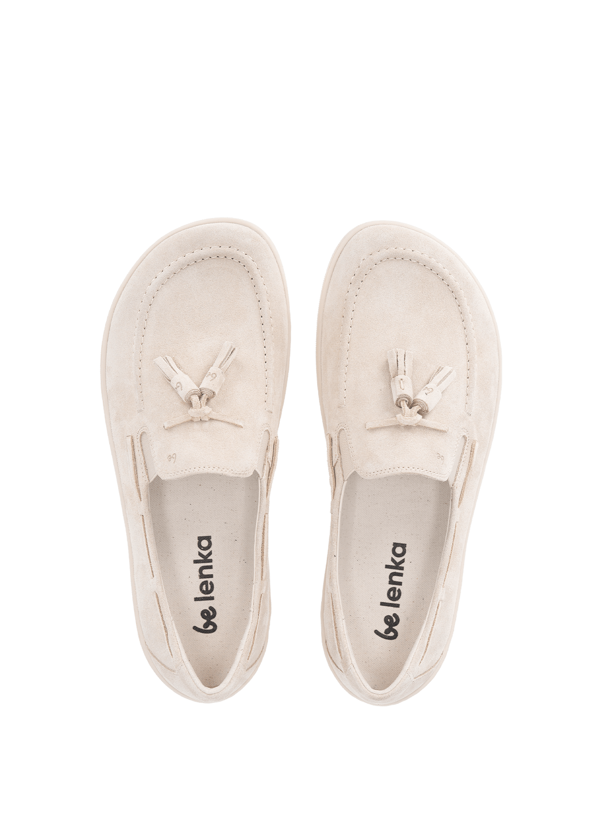 Be Lenka Mens Portsiders Barefoot Moccasins - Beige